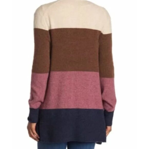 NWT Madewell Size XS Colorblock Open Cardigan Merino Alpaca Wool Blend Very Soft - Picture 2 of 5